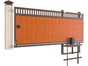 Откатные автоматические ворота под дерево Doorhan SLG-A Premium Classic, 2000х3100